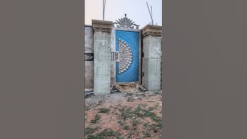 Modern Gate Installation in Ghana. #buildingahouseinghana #buildinginghana #gate #gateinghana