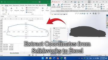 Extract XY coordinates from solidworks 3d parts to Excel|| extract coordinates solidworks to Excel