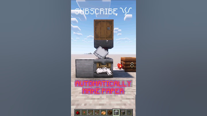 How to AUTOMATICALLY CRAFT PAPER! I love the crafter | Redstone with PsiVolt #minecraft #redstone