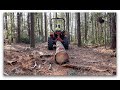 Skidding Logs with a Tractor 3-point Hitch Skidding Frame and Choker Chain