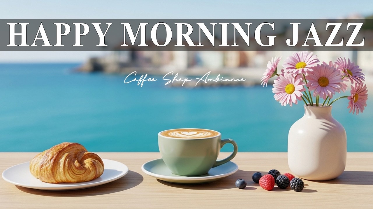 Happy Morning Jazz ☕Coffee Shop Ambiance~Sweet Bossa Nova Instrumental for Cheerful Moods.
