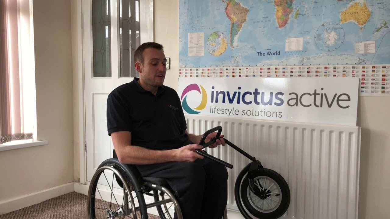 Wheelchair Footrest For FreeWheel Attachment Invictus Active YouTube