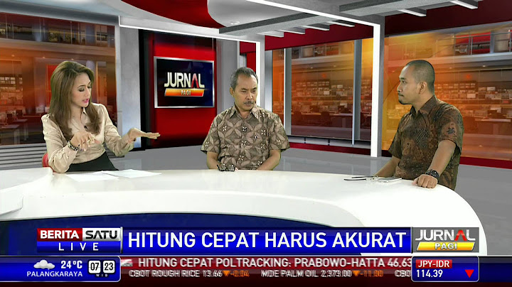 Dialog: Hasil Hitung Cepat Harus Akurat #1