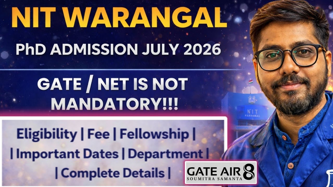 NIT Warangal PhD Admission 2026 🔥 | July Session | Don’t Miss This ...