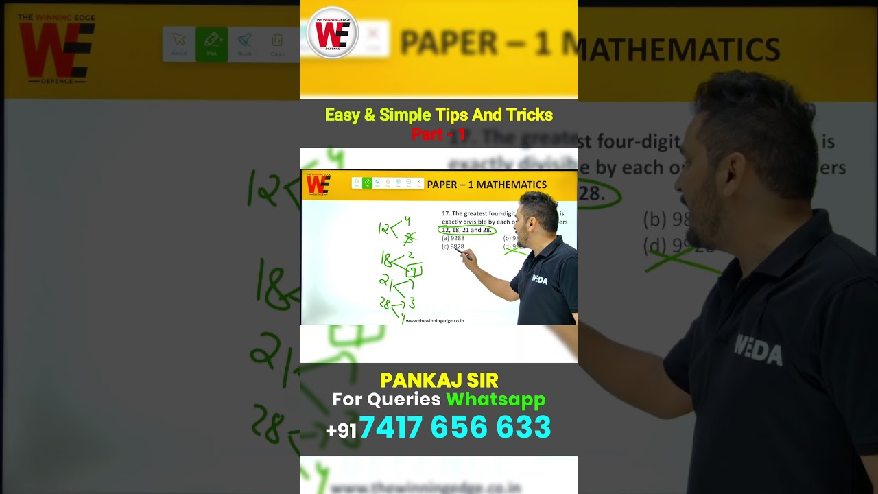Part 1 - Easy & Simple Maths Tricks for Sainik School, RMS, RIMC, JNV & UP Sainik Exams | Score More