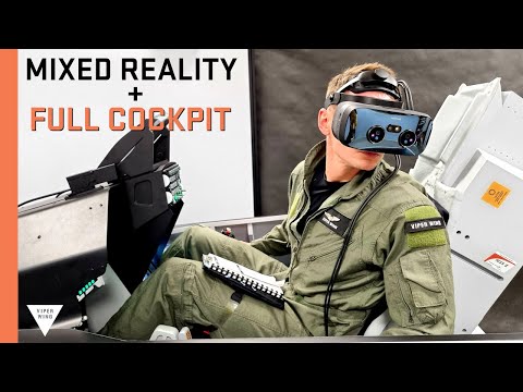 Mixed Reality + fully physical fighter jet cockpit simulator: The best implementation of XR/MR