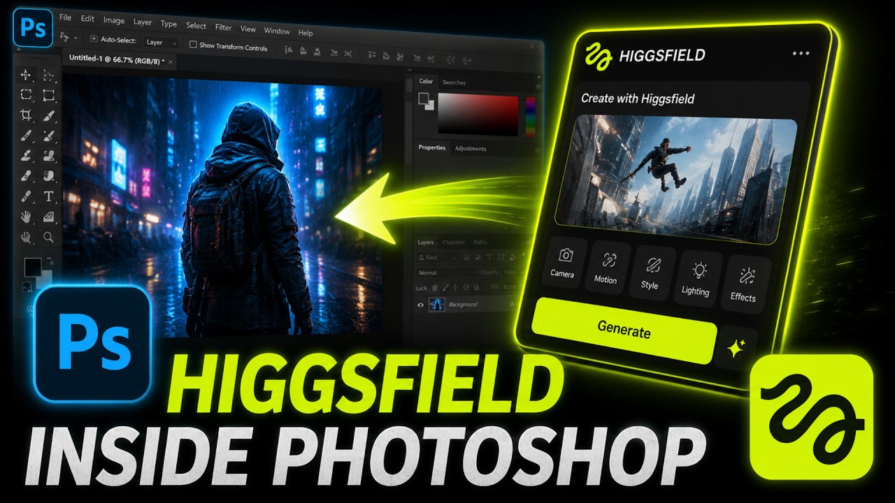 I Used Higgsfield Inside Photoshop and It Changed Everything