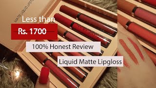 Handaiyan Matte Lip Gloss Makeup Review Zilly
