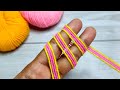 Amazing 3 beautiful woolen yarn flower making ideas with finger  easy sewing hack