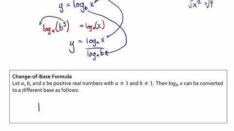 Precalculus 3.3 #4: Change of Base