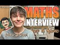 My maths interview experience for university  harry surplus  youtubers4nhsheroes