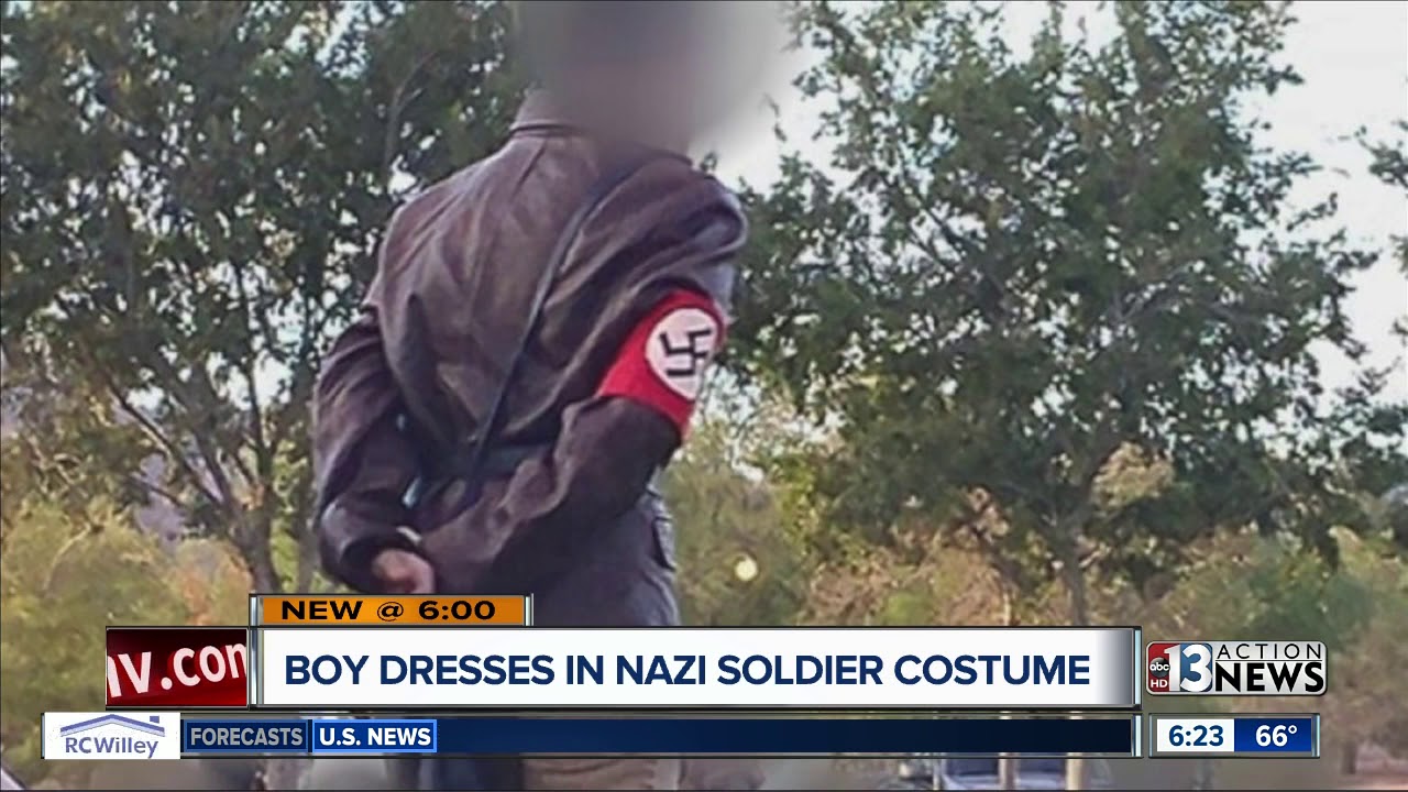 Boy Dresses In Nazi Soldier Costume Youtube - hitler uniform roblox