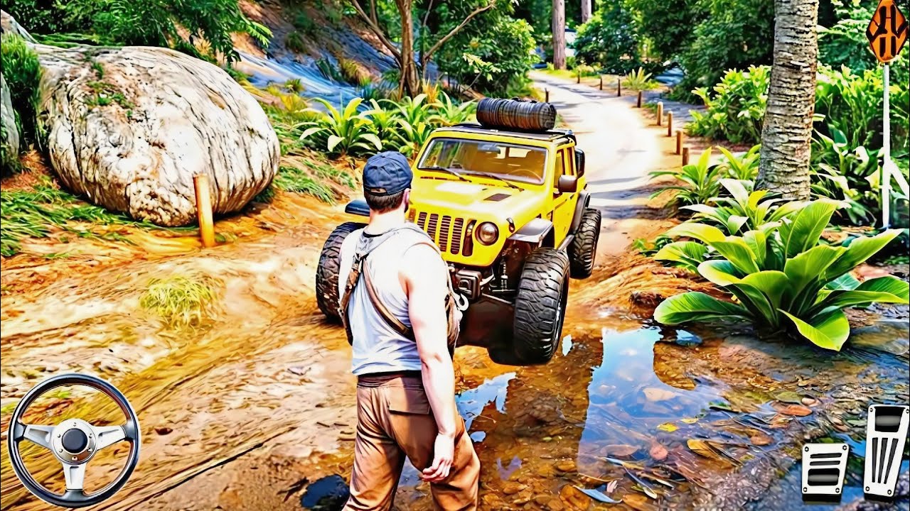 Offroad Jeep Driver Cargo Delivery - 4x4 Pickup Cargo Truck Duty Driving 3D - Android Gameplay