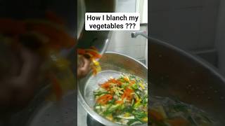 How I blanch my vegetables??? #shorts #youtubeshorts #chef_mrityunjay #blanching