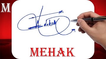 Mehak Name Signature Style | M Signature Style | Signature Style of My Name Mehak