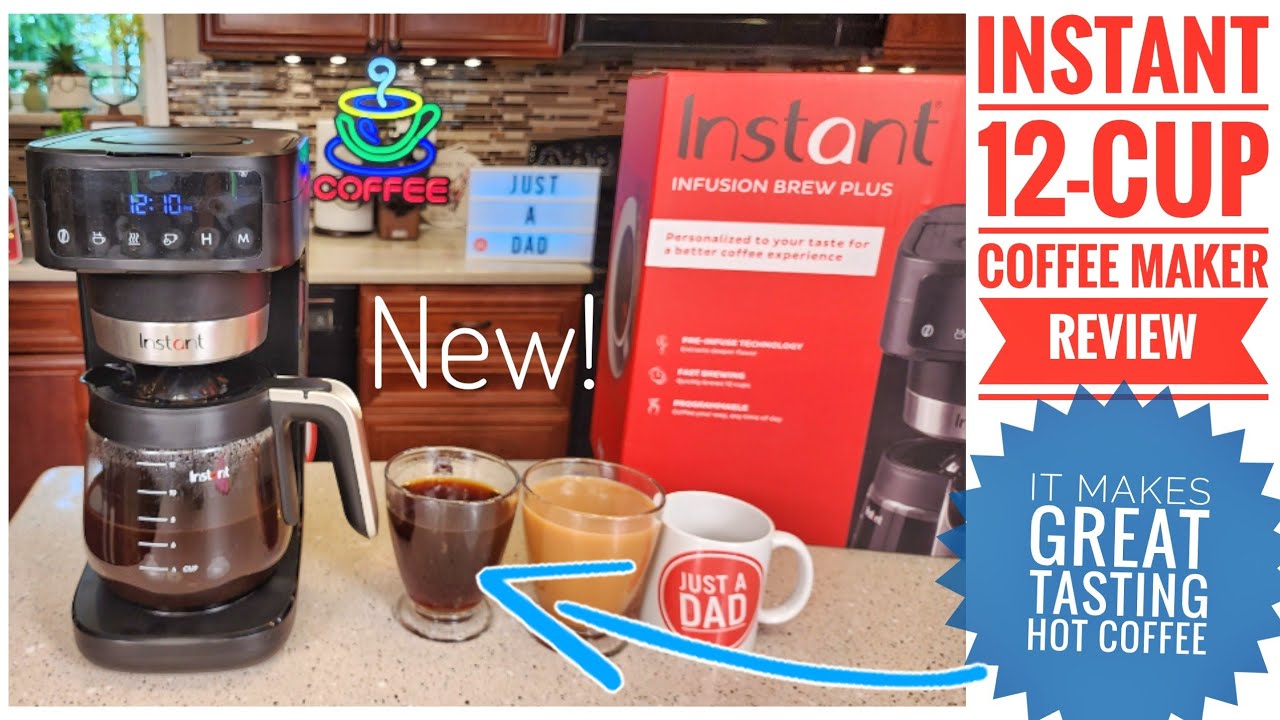 Instant Infusion Brew Plus 12 Cup Drip Coffee Maker, From The Makers of  Instant Pot, with Adjustable Brew Strength, Removable Water Reservoir, and