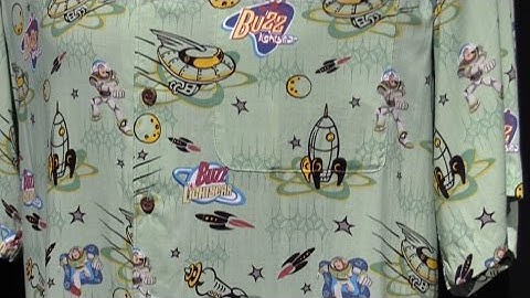 John Lasseter Hawaiian shirts display at D23 Expo 2015