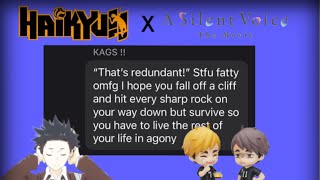 A Silent Voice Breakfast Scene Haikyuu Texts Miya Twins Angst