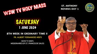 SATURDAY HOLY MASS | NOVENA DAY 2 | ST ANTHONY | 1 JUNE 2024 8TH WEEK IN ORDINARY TIME II #mass