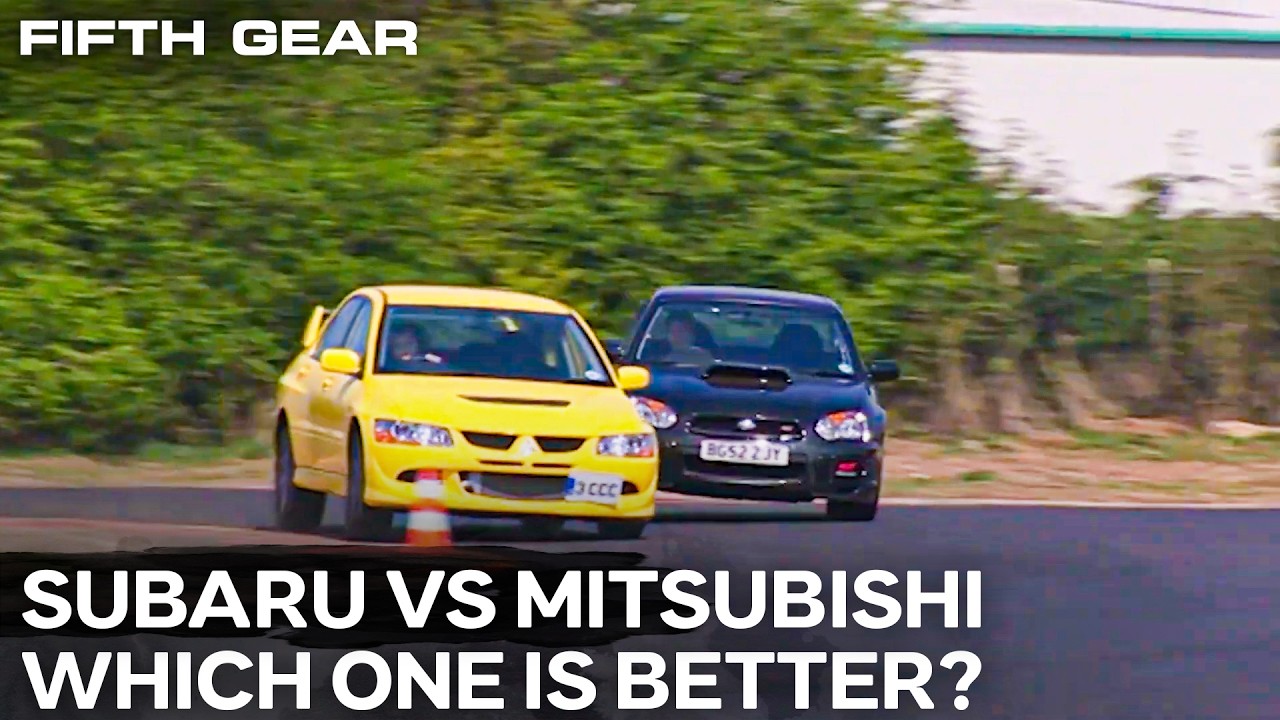 Fifth Gear | Subaru Impreza STI vs Mitsubishi EVO8