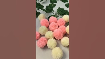 Create Fluffy Pom Poms With These Creative Techniques || Diy Pom Poms #trending #shorts #diy #craft