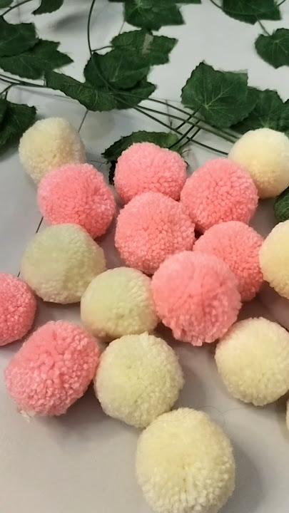 Create Fluffy Pom Poms With These Creative Techniques || Diy Pom Poms #trending #shorts #diy #craft