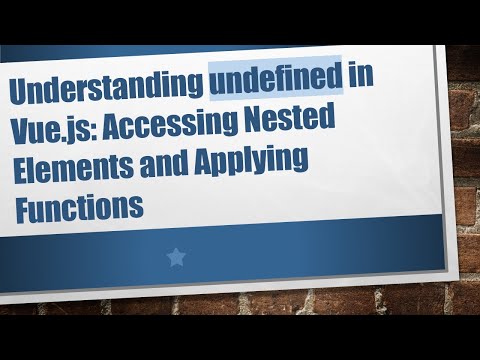 Understanding undefined in