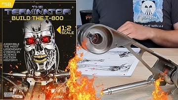 Build The Terminator T-800 Issue 58 -Fit More Parts To The Right Thigh (Speed Build)