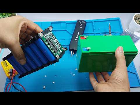 اصنع بطارية ليثيوم 12 فولت قابلة للشحن باستخدام علبة 18650 