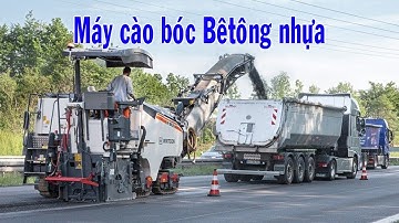 Máy cào bóc bêtông nhựa mặt đường I Road surface asphalt scraper machine
