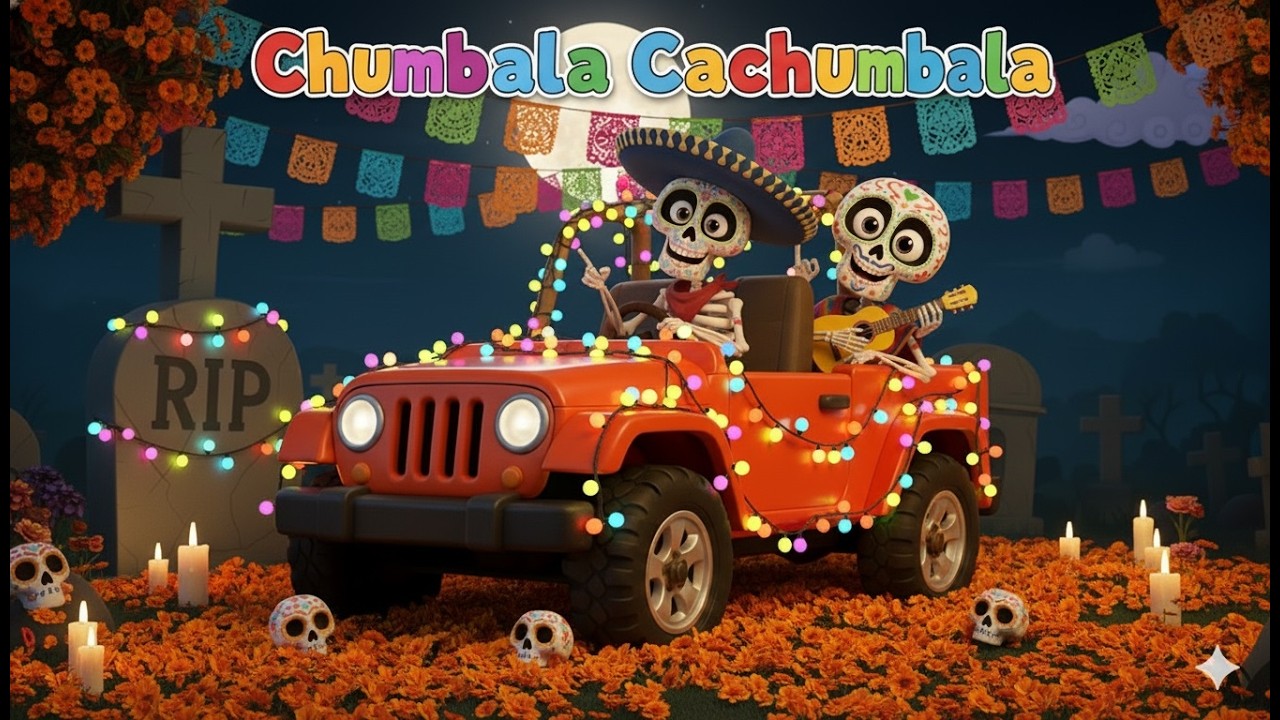 Chumbala Cachumbala en 3D - 💀 Las Calaveras 💀 Salen De Su Tumba, CHUMBALA CACHUMBALA