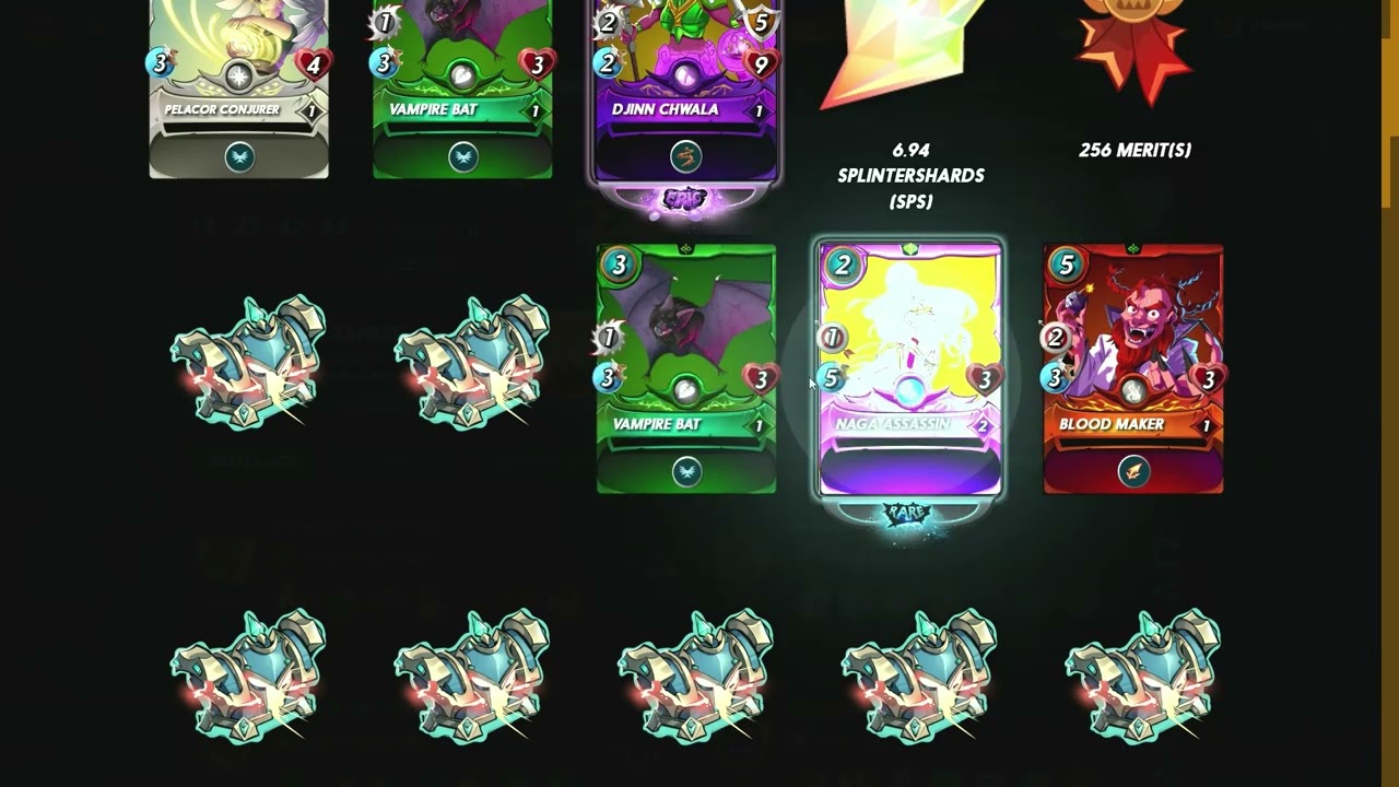 Splinterlands New EOS Chests + 5 Gladiator Packs