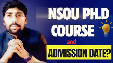PH.D From NSOU//WB PH.D Admission in NSOU//PH.D Degree admission details//@BooksBrain-sp4cq
