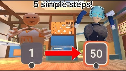 Level Up Fast with These 5 Simple Tricks! (rec room)