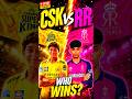 The Ultimate 6 Balls Challenge🏏 RR vs CSK#cricket #shorts