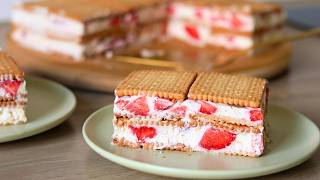 🍓 Zu heiß zum Backen? Erdbeertorte ohne Backen!