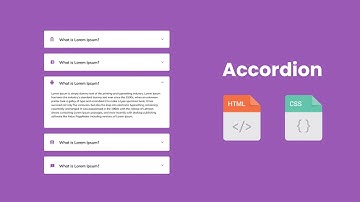 Accordion Awesomeness: Create a Responsive and Modern Accordion with HTML and CSS