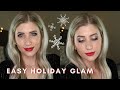 Easy HOLIDAY GLAM 2020 // Classic RED LIP Makeup Tutorial