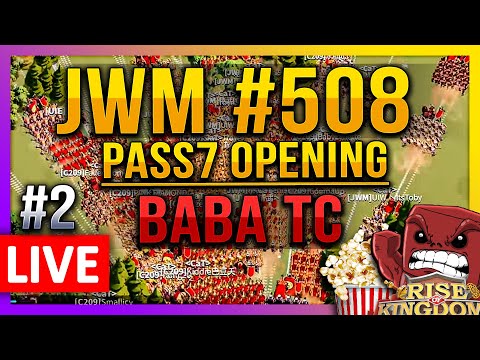 JWM / BABA #508 Pass7 OPENING 🔴 LIVE - Rise of Kingdoms ROK Fleisch