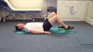 Supine leg slides