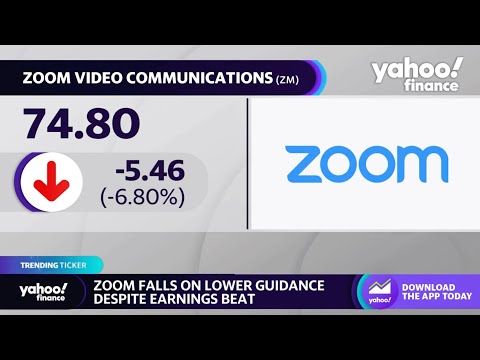 Zoom stock sinks on lower earnings guidance
