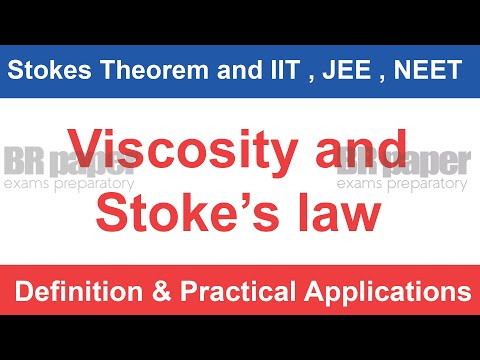 Viscosity and Stokes law explained