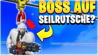 Kann ein BOSS DIE SEILRUTSCHE BENUTZEN | Fortnite Mythen Stream Highlights Deutsch