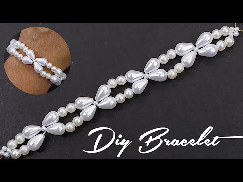 2.Original hand-knitted S-shaped pearl bracelet – Pearlie-Jewelry-DIY