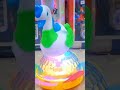 Duck with 4d lights and music rainbow lights on revolving base