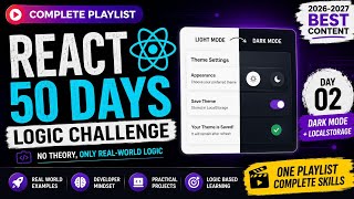 Build Dark Mode in ReactJS 🌙 | Day 02