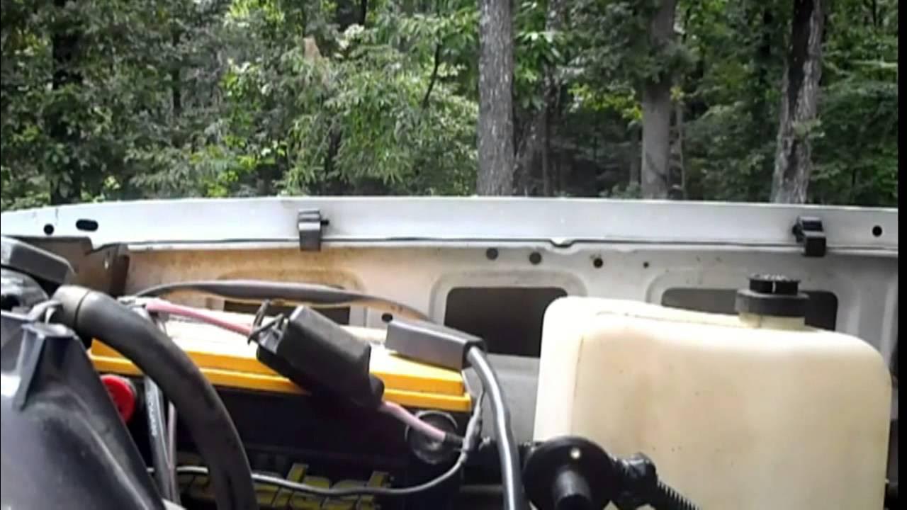 Hooking up a dump trailer directly to the vehicle battery - YouTube