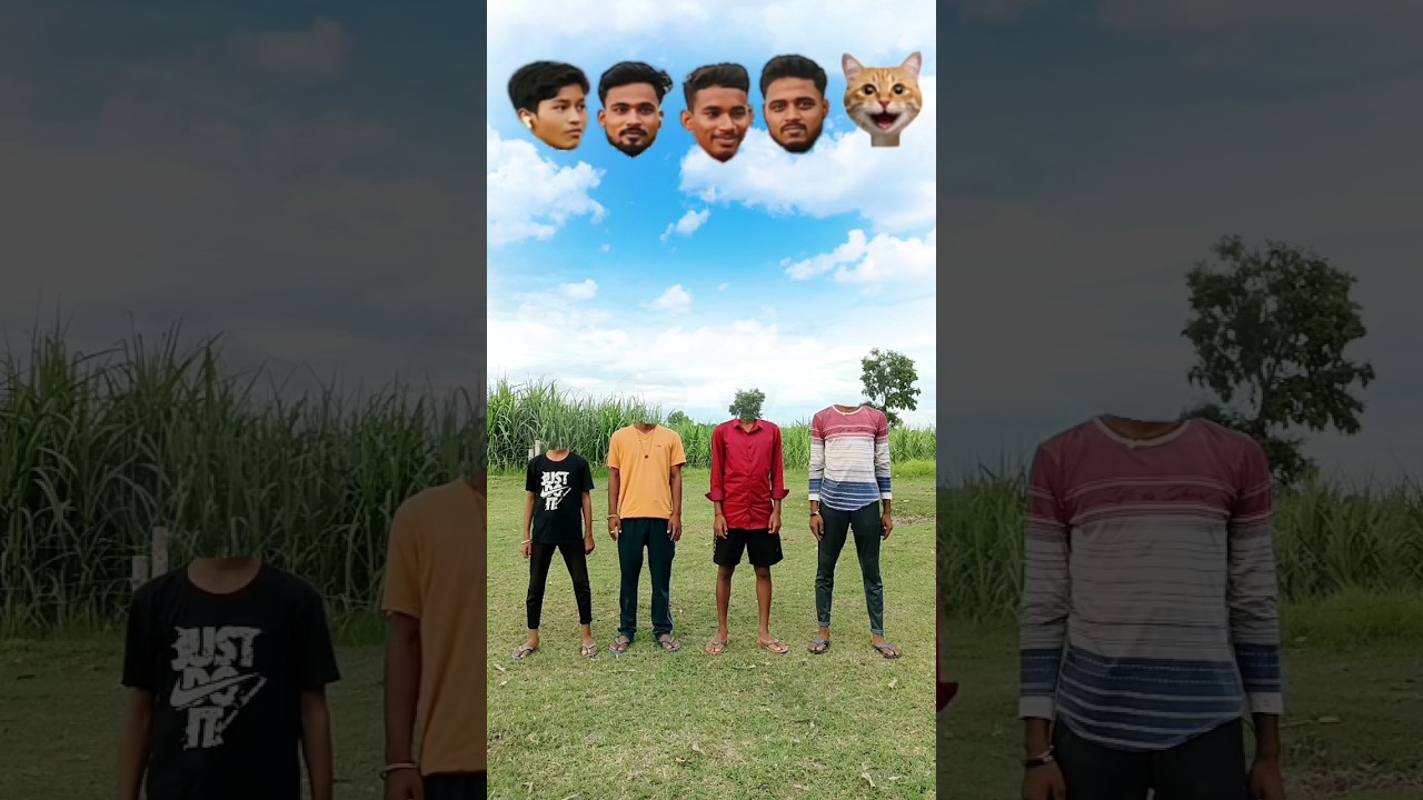 4 man correct head matching funny magical | Kinemaster editing | 