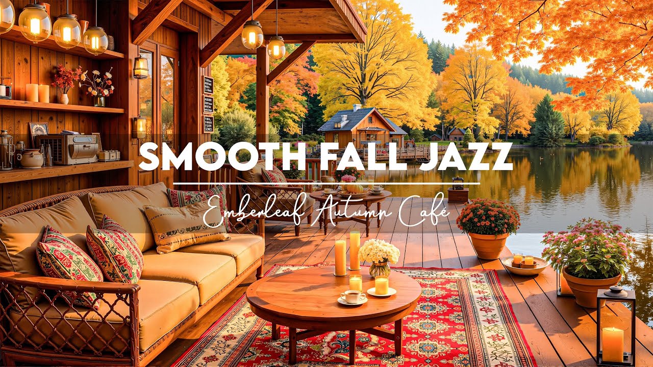 🍂 Autumn Morning Coffee Shop | Smooth Jazz Piano & Cozy Coffee Ambience for Relaxation
