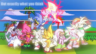Super Sonic The Fighters Blitz Hyper Edition Limited Edition Rainbow Edition